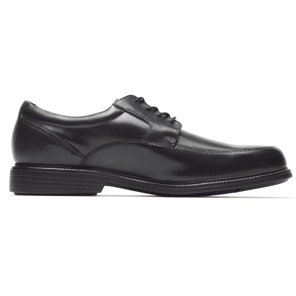 Pantofi Oxford Barbati Rockport Charles Road Apron Toe Negrii - Romania 3896-WTHSD